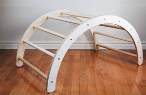 Open image in slideshow, Pikler Wooden Curved Climbing Arch – Cogneato Toy Co.

