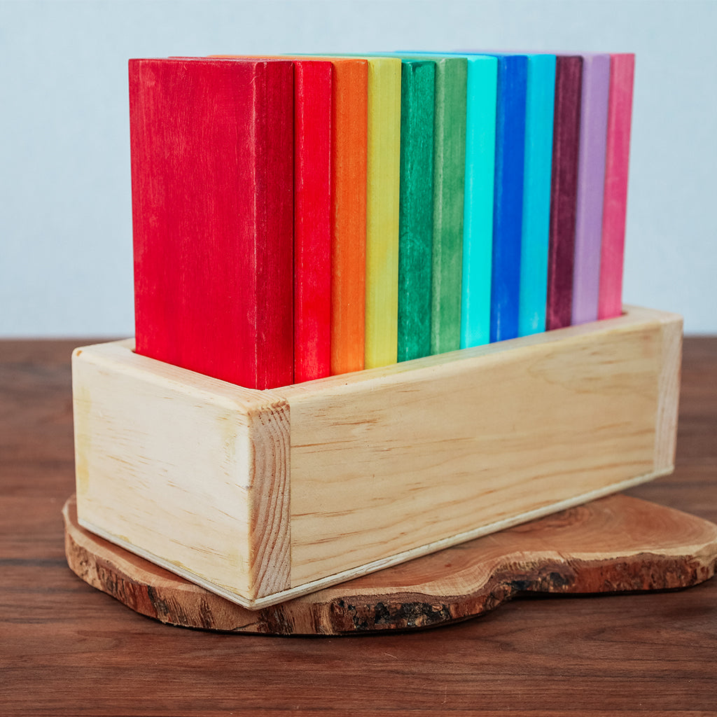Thick Rainbow Plank Stackers – Cogneato Toy Co.