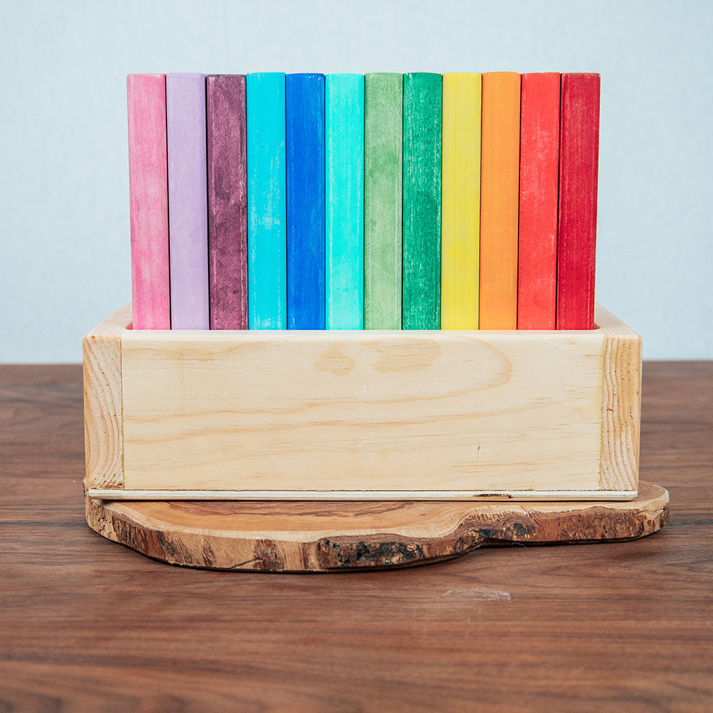 Thick Rainbow Plank Stackers – Cogneato Toy Co.