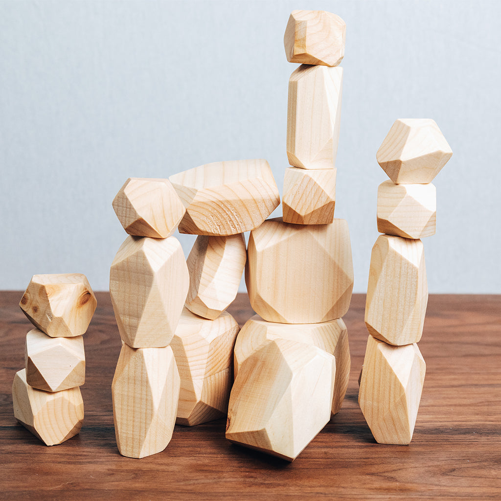 Wooden Stacking Stones – Cogneato Toy Co.