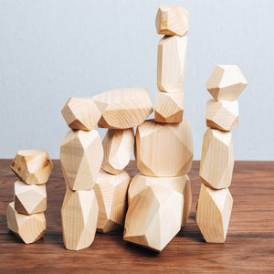 Open image in slideshow, Wooden Stacking Stones – Cogneato Toy Co.
